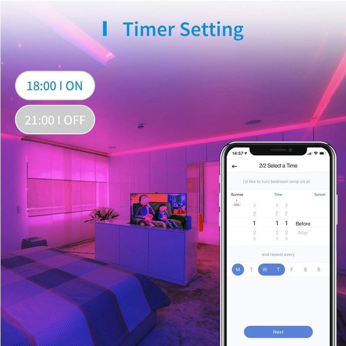 Meross Smart WiFi LED Strip wtih RGBW 5 meters ACCESSORY Line Srl