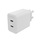 mophie - Wall Charger GaN tech 45W with 2 USB-C ports - White